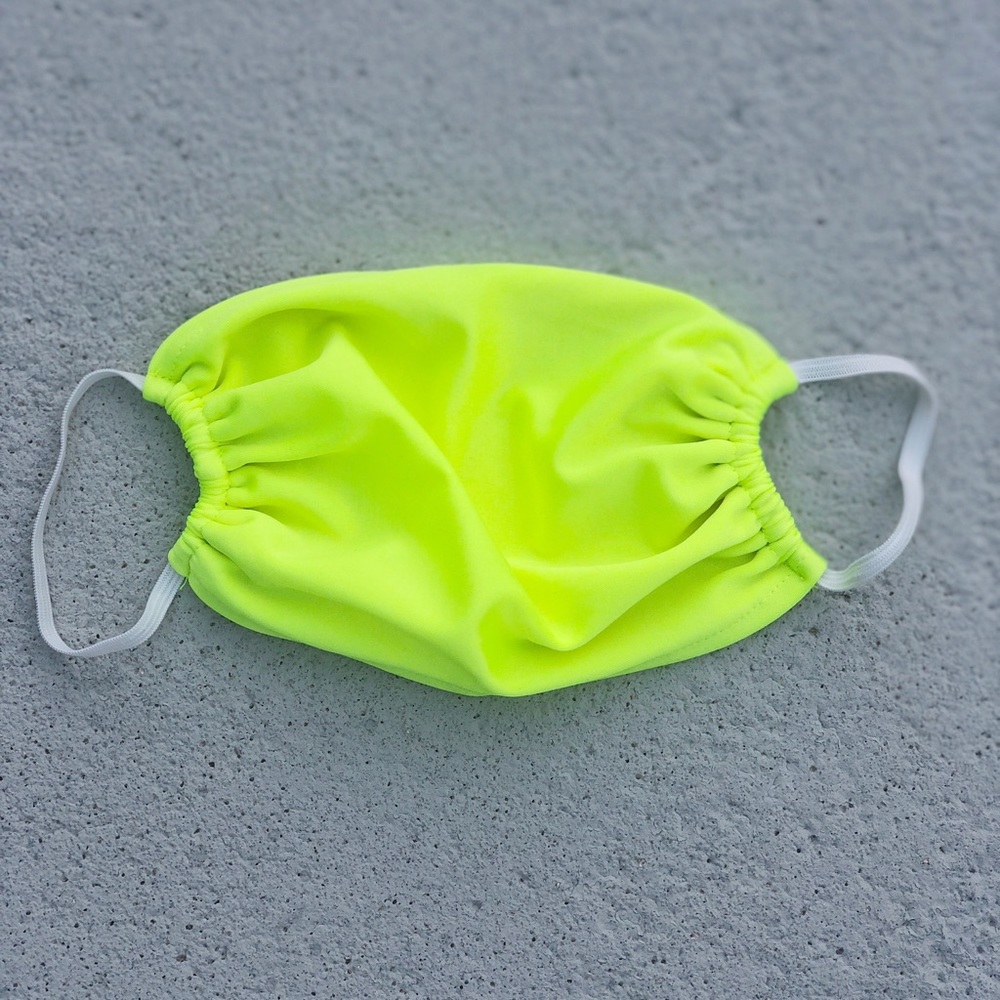 Neon Green Lycra Face Mask 😷🎾